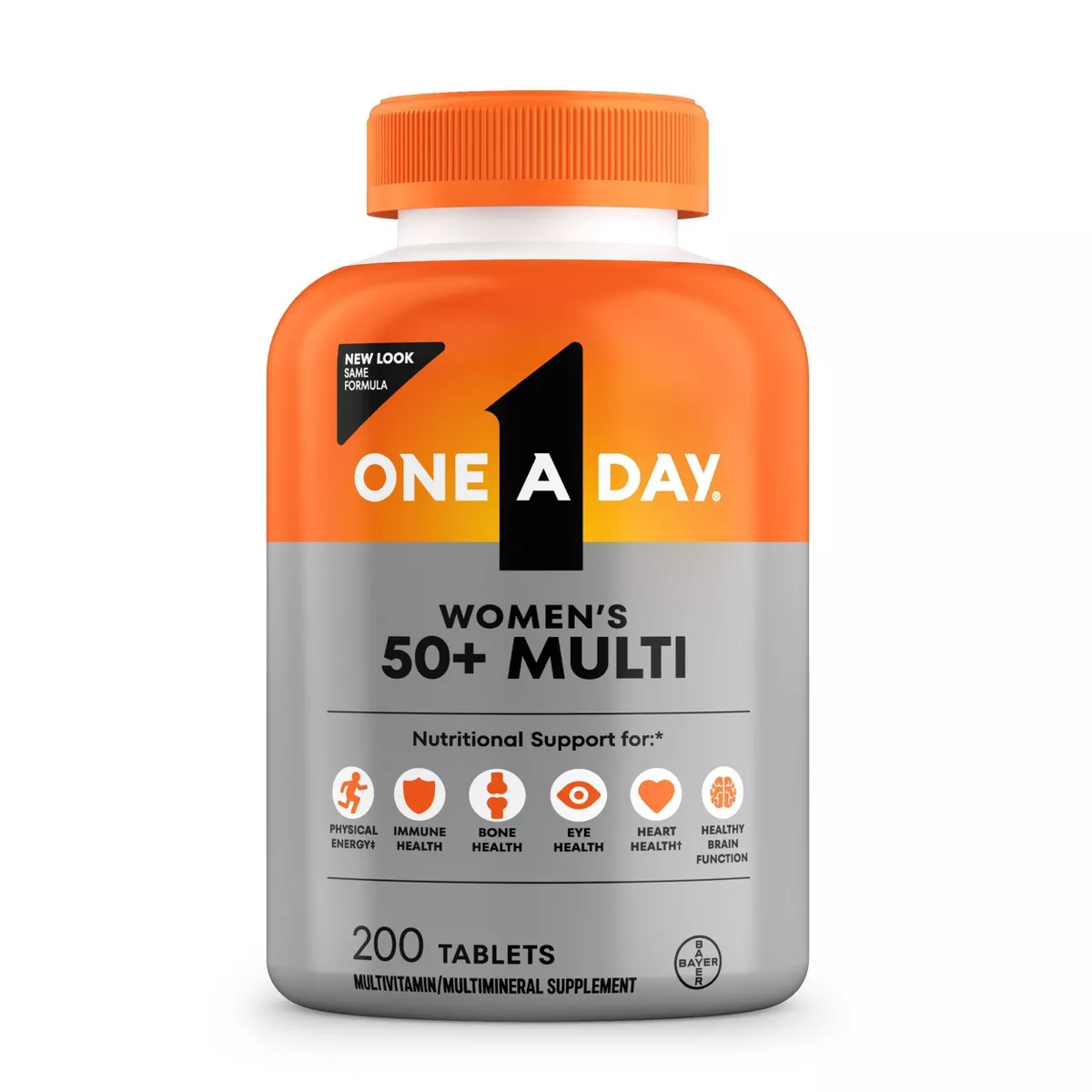 One A Day Women's 50+ Multivitamin for Bone Health Tablets - 200ct