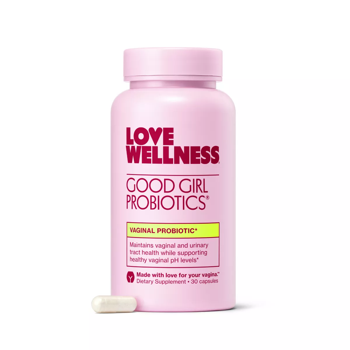 Love Wellness Good Girl Probiotics for Vaginal & Urinary Tract Health - 30ct